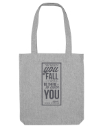 Wken You Fall (black) Sacoșă textilă
