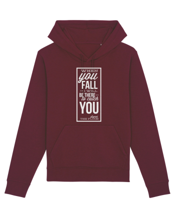 Wken You Fall (white) Burgundy