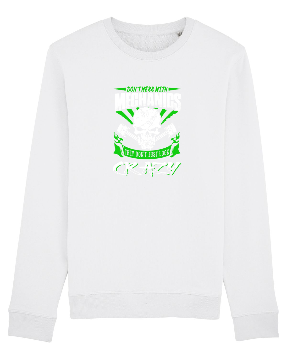 Bluză mânecă lungă Unisex Rise White
