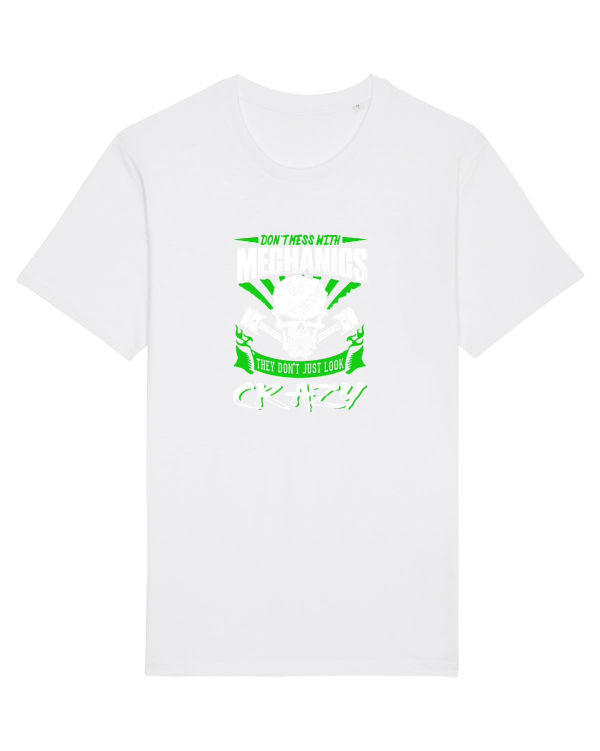 Tricou mânecă scurtă Unisex Rocker White