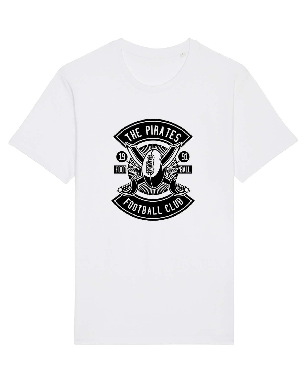 Tricou mânecă scurtă Unisex Rocker White
