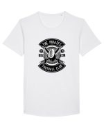 Pirates Football Club Black Tricou mânecă scurtă guler larg Bărbat Skater