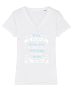 DOG Tricou mânecă scurtă guler V Damă Evoker