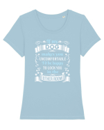 DOG Tricou mânecă scurtă guler larg fitted Damă Expresser