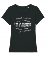 NANNY Tricou mânecă scurtă guler larg fitted Damă Expresser