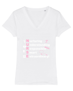 NURSE Tricou mânecă scurtă guler V Damă Evoker
