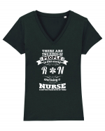 RN NURSE Tricou mânecă scurtă guler V Damă Evoker