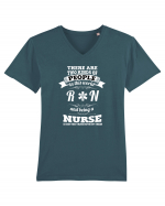 RN NURSE Tricou mânecă scurtă guler V Bărbat Presenter