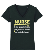 NURSE Tricou mânecă scurtă guler V Damă Evoker