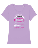 NURSE Tricou mânecă scurtă guler larg fitted Damă Expresser