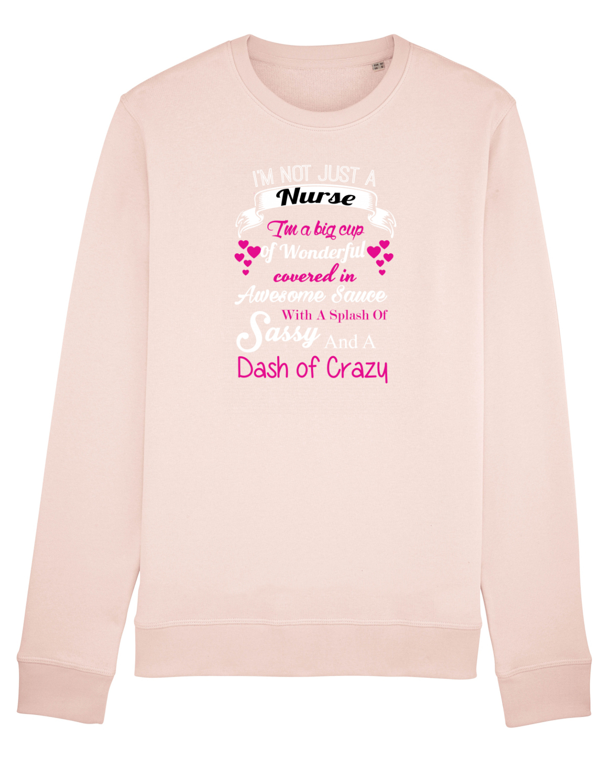 Bluză mânecă lungă Unisex Rise Candy Pink