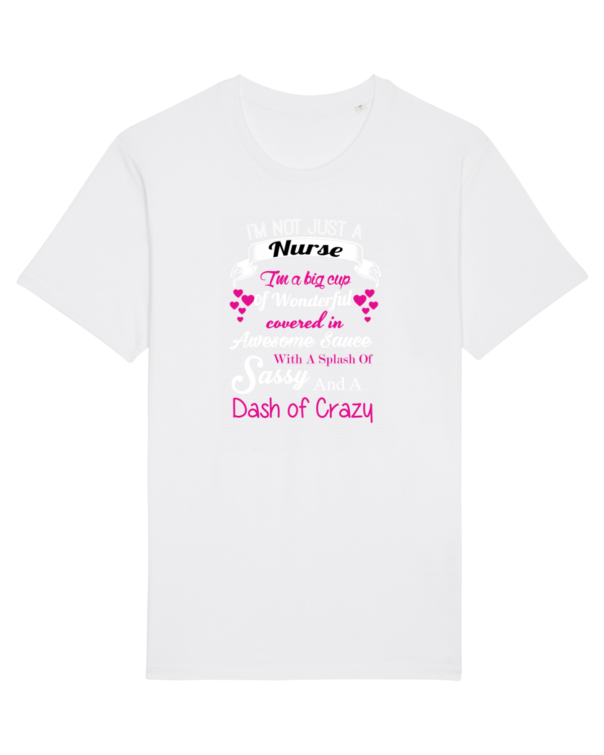 Tricou mânecă scurtă Unisex Rocker White