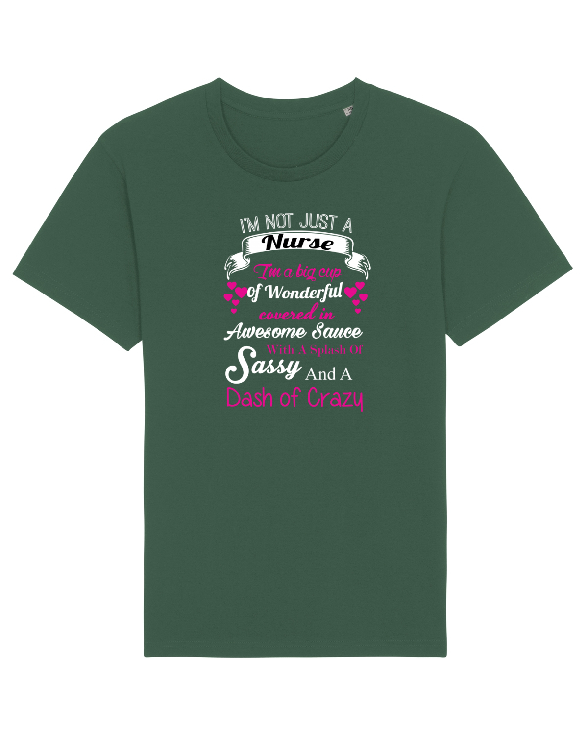 Tricou mânecă scurtă Unisex Rocker Bottle Green