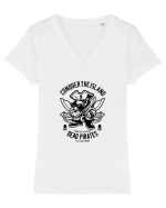 Dead Pirates Black Tricou mânecă scurtă guler V Damă Evoker