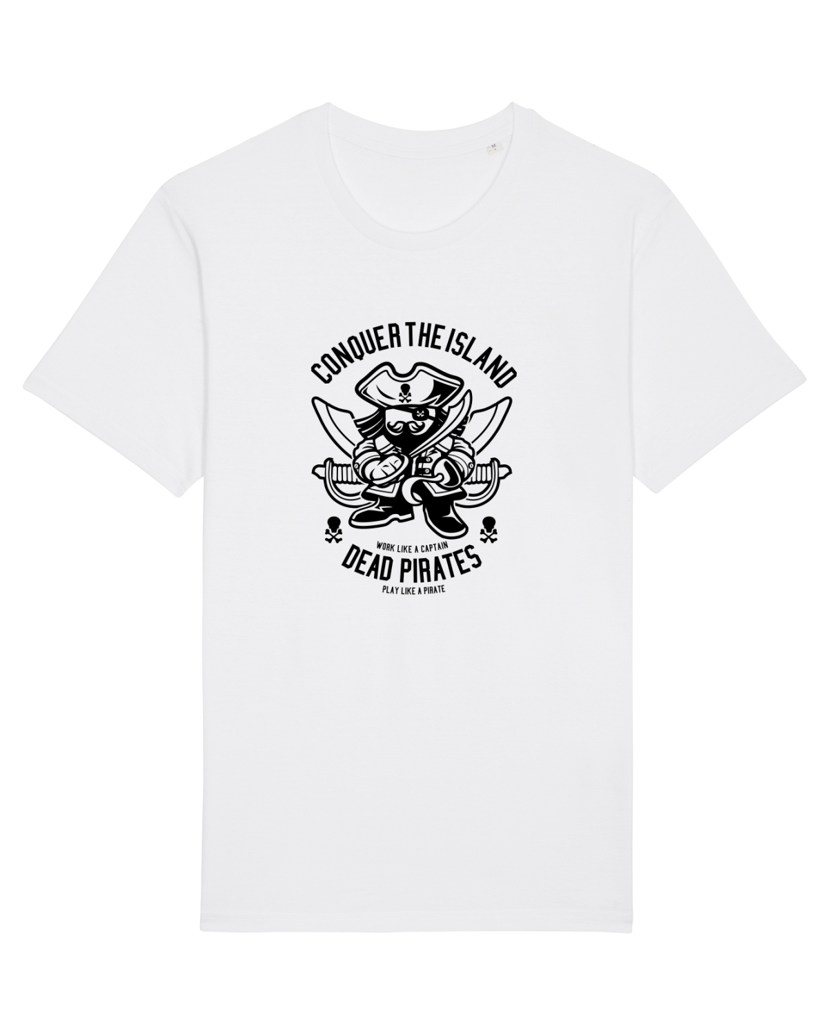 Tricou mânecă scurtă Unisex Rocker White