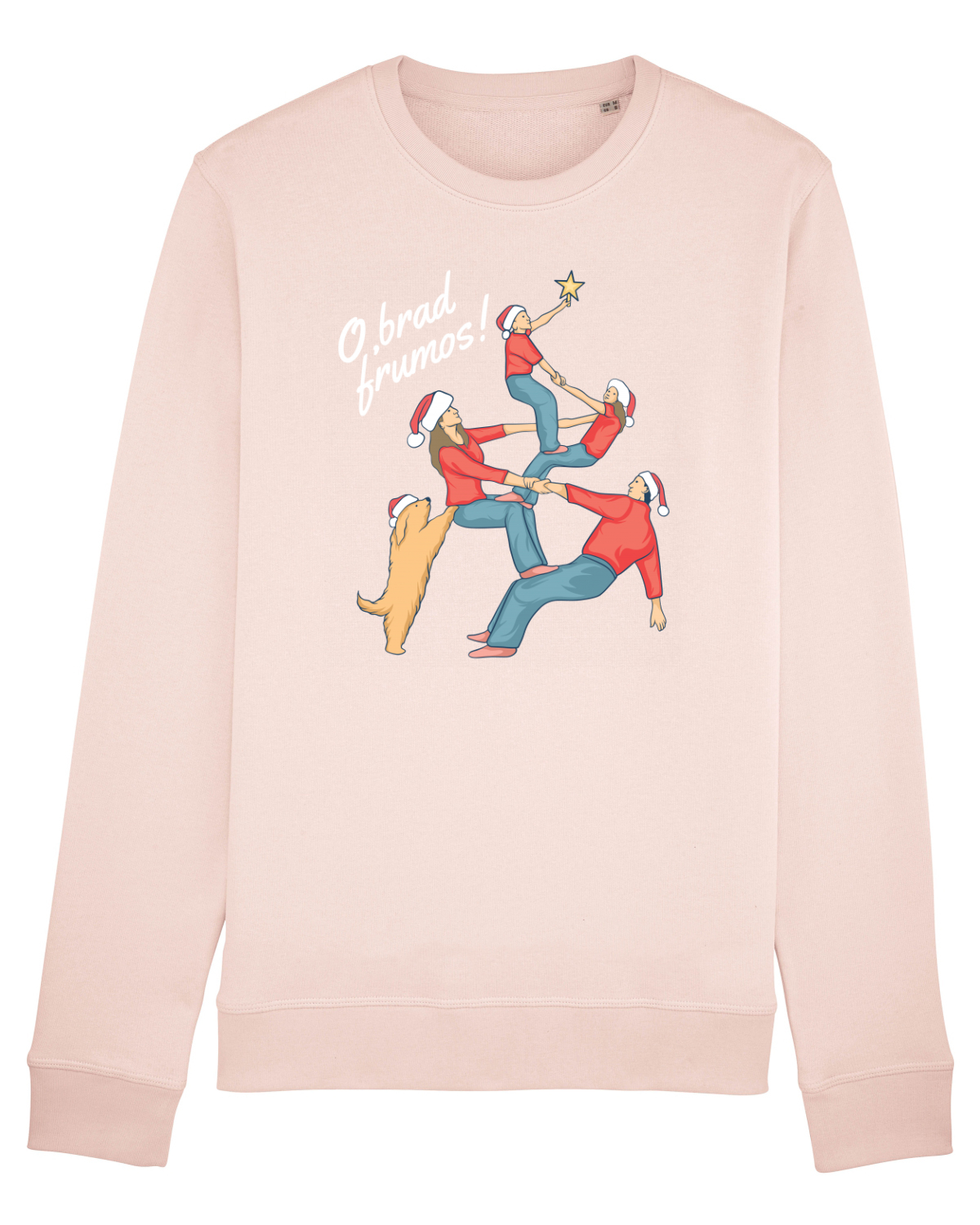 Bluză mânecă lungă Unisex Rise Candy Pink
