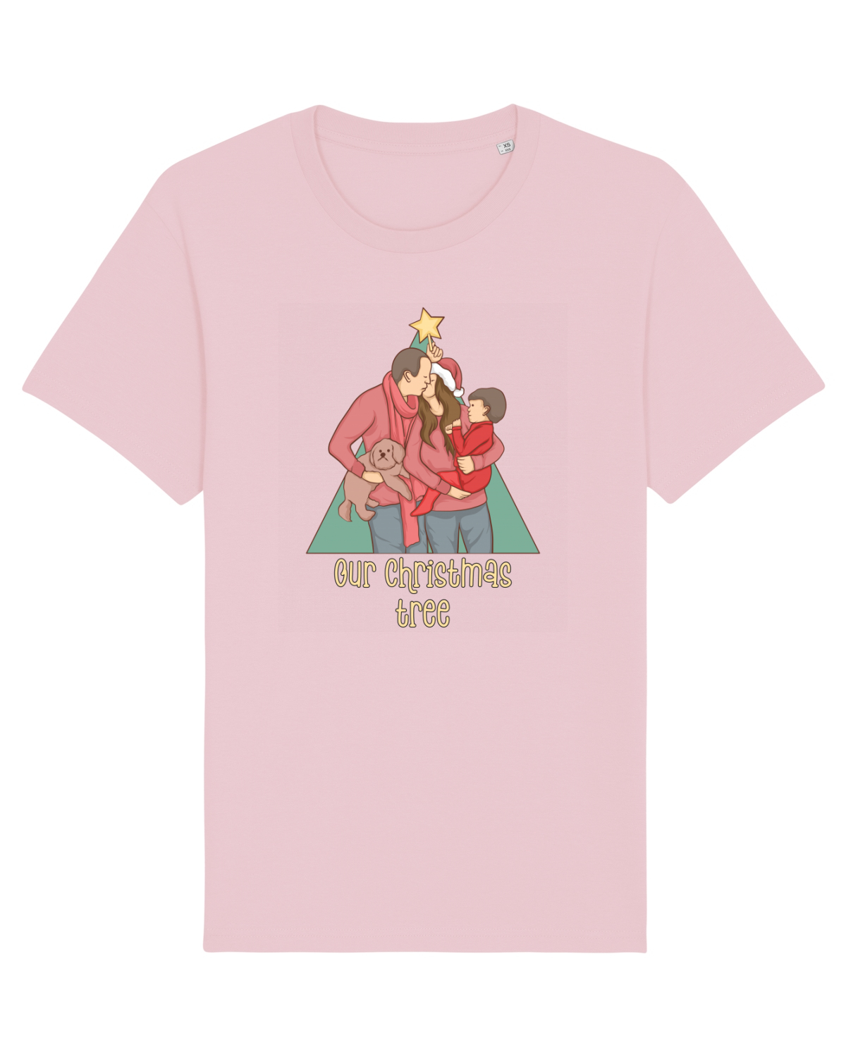 Tricou mânecă scurtă Unisex Rocker Cotton Pink