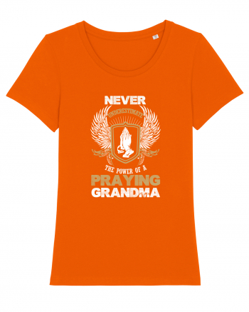 PRAYING GRANDMA Bright Orange