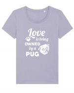 PUG Tricou mânecă scurtă guler larg fitted Damă Expresser