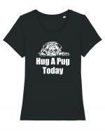 PUG Tricou mânecă scurtă guler larg fitted Damă Expresser