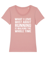 RUNNING Tricou mânecă scurtă guler larg fitted Damă Expresser