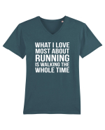 RUNNING Tricou mânecă scurtă guler V Bărbat Presenter