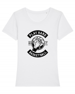 Play Hard Basketball Black Tricou mânecă scurtă guler larg fitted Damă Expresser
