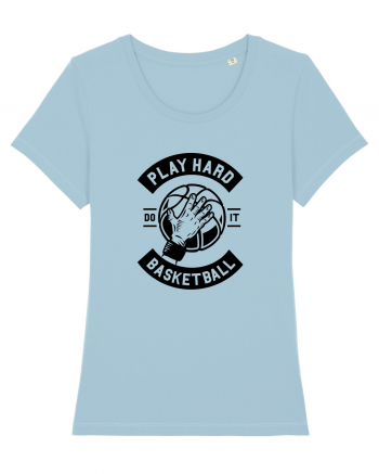 Play Hard Basketball Black Sky Blue