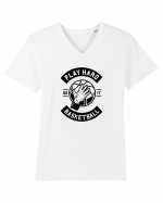 Play Hard Basketball Black Tricou mânecă scurtă guler V Bărbat Presenter