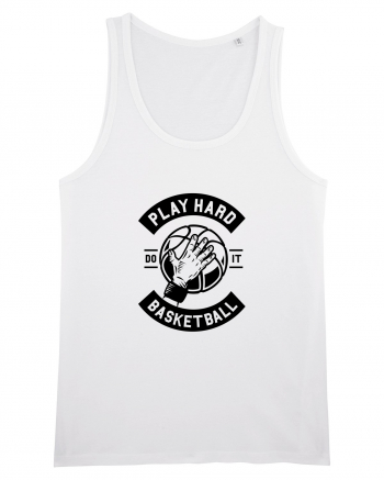 Play Hard Basketball Black White