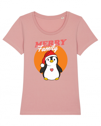 Pentru Crăciun în familie - Familia veselă, pinguin cu căciulă Canyon Pink