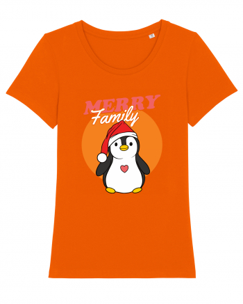 Pentru Crăciun în familie - Familia veselă, pinguin cu căciulă Bright Orange