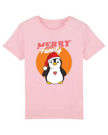 Pentru Crăciun în familie - Familia veselă, pinguin cu căciulă Cotton Pink