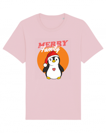 Pentru Crăciun în familie - Familia veselă, pinguin cu căciulă Cotton Pink