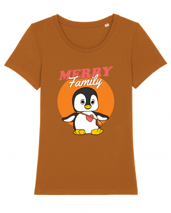 Pentru Crăciun în familie - Familia veselă, pinguin cu geantă Roasted Orange