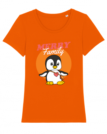 Pentru Crăciun în familie - Familia veselă, pinguin cu geantă Bright Orange