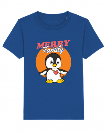 Pentru Crăciun în familie - Familia veselă, pinguin cu geantă Majorelle Blue