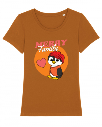 Pentru Crăciun în familie - Familia veselă, pinguin cu șapcă Roasted Orange