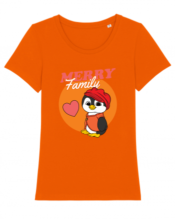 Pentru Crăciun în familie - Familia veselă, pinguin cu șapcă Bright Orange