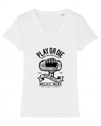 Play or Die Skeleton Black White