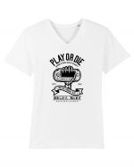 Play or Die Skeleton Black Tricou mânecă scurtă guler V Bărbat Presenter