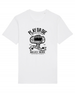 Play or Die Skeleton Black Tricou mânecă scurtă Unisex Rocker