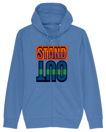 Stand Out. Motivational Quote Bright Blue