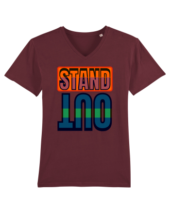 Stand Out. Motivational Quote Burgundy