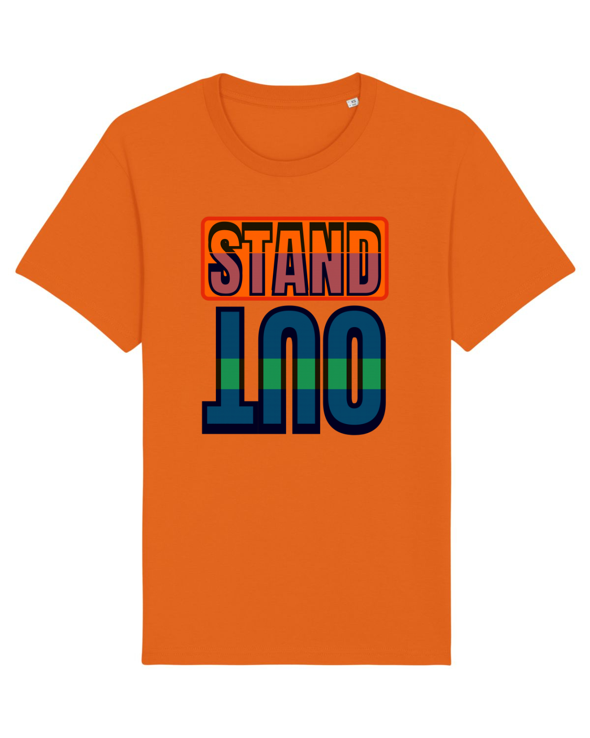 Tricou mânecă scurtă Unisex Rocker Bright Orange