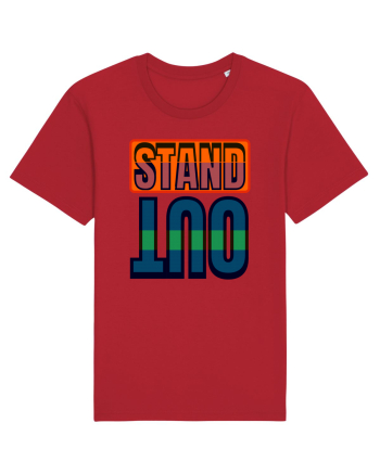 Stand Out. Motivational Quote Red