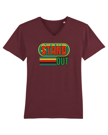 Stand Out. Motivational Quote Burgundy