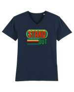 Stand Out. Motivational Quote Tricou mânecă scurtă guler V Bărbat Presenter