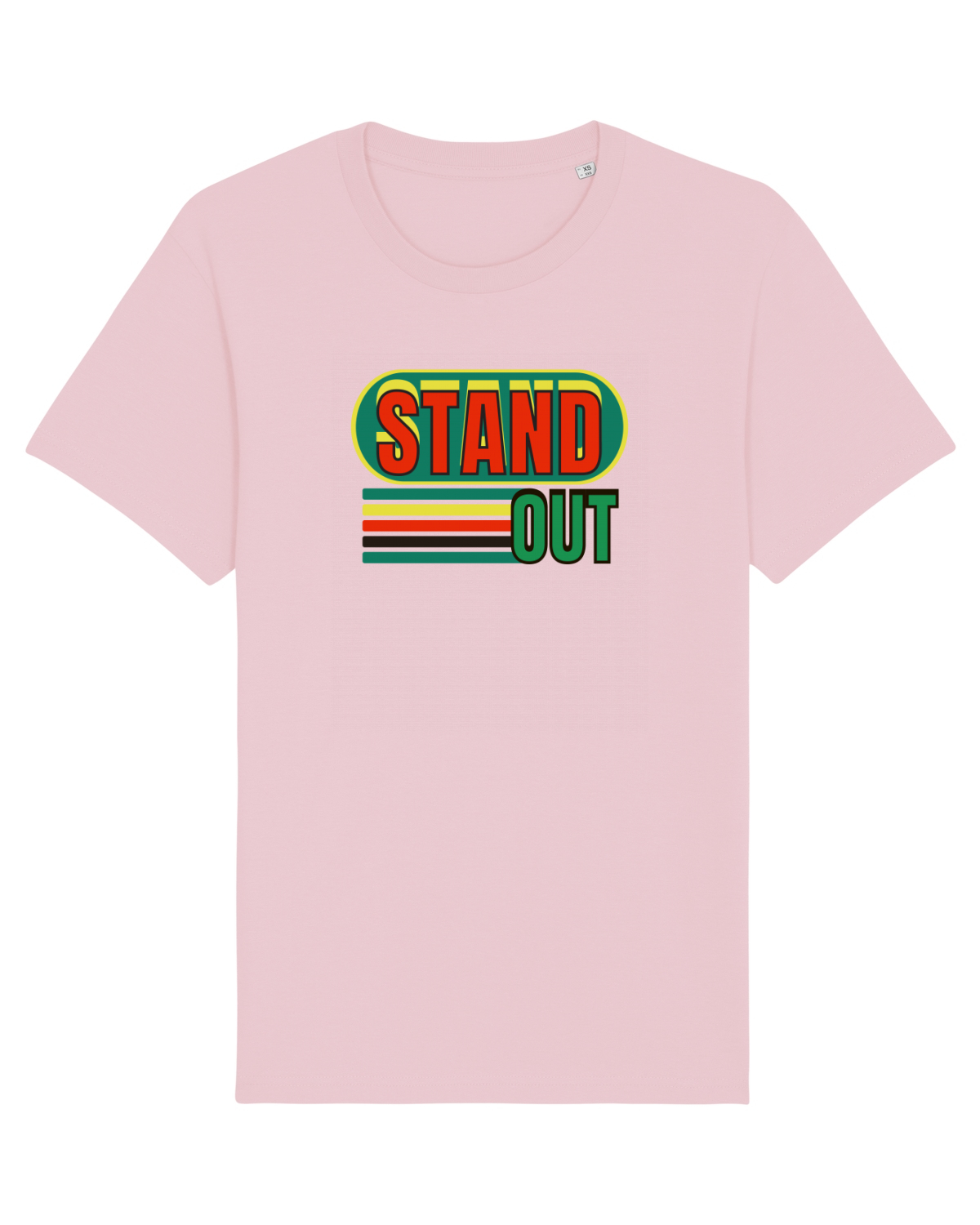 Tricou mânecă scurtă Unisex Rocker Cotton Pink