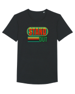 Stand Out. Motivational Quote Tricou mânecă scurtă guler larg Bărbat Skater